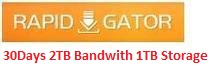 Rapidgator 30 Days 2TB BW 1TB Storage